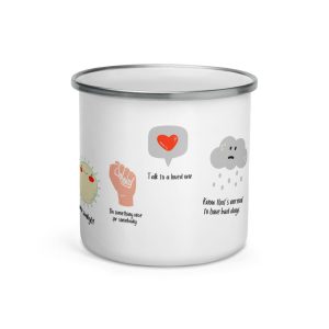 Self Care Woman Enamel Mug