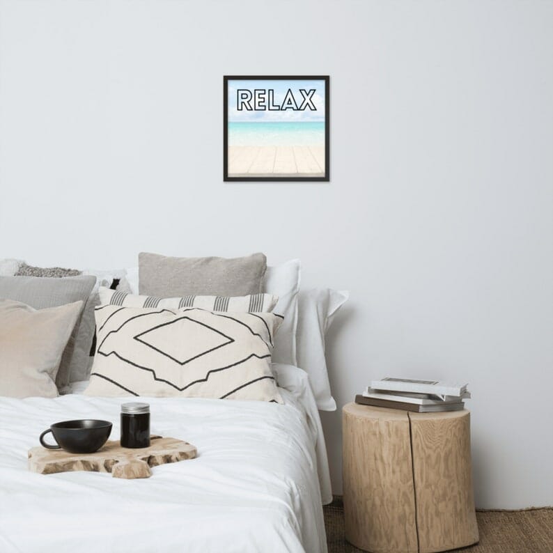 Relax | Inspirational Framed Print
