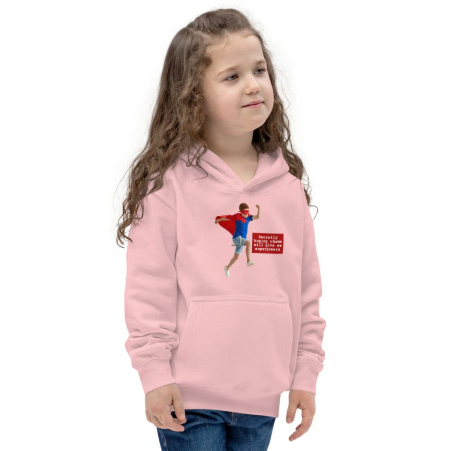 Kids Hoodie Baby Pink Right Front 617Fe72356A75