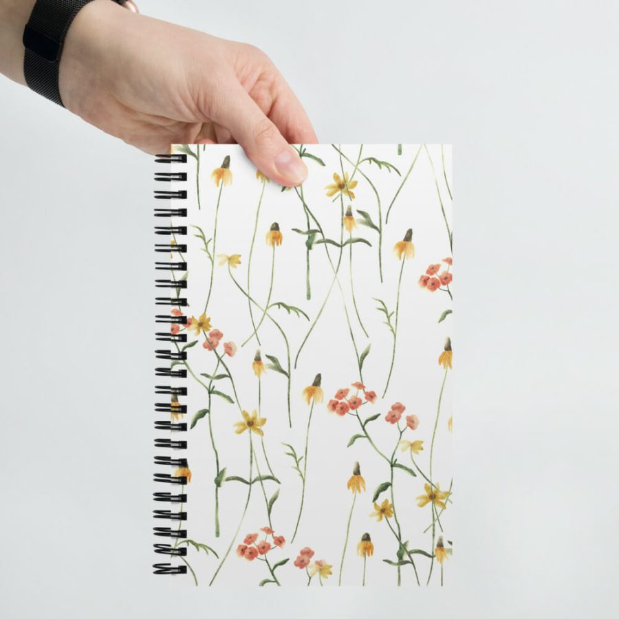 Pretty Flowers Spiral Notebook