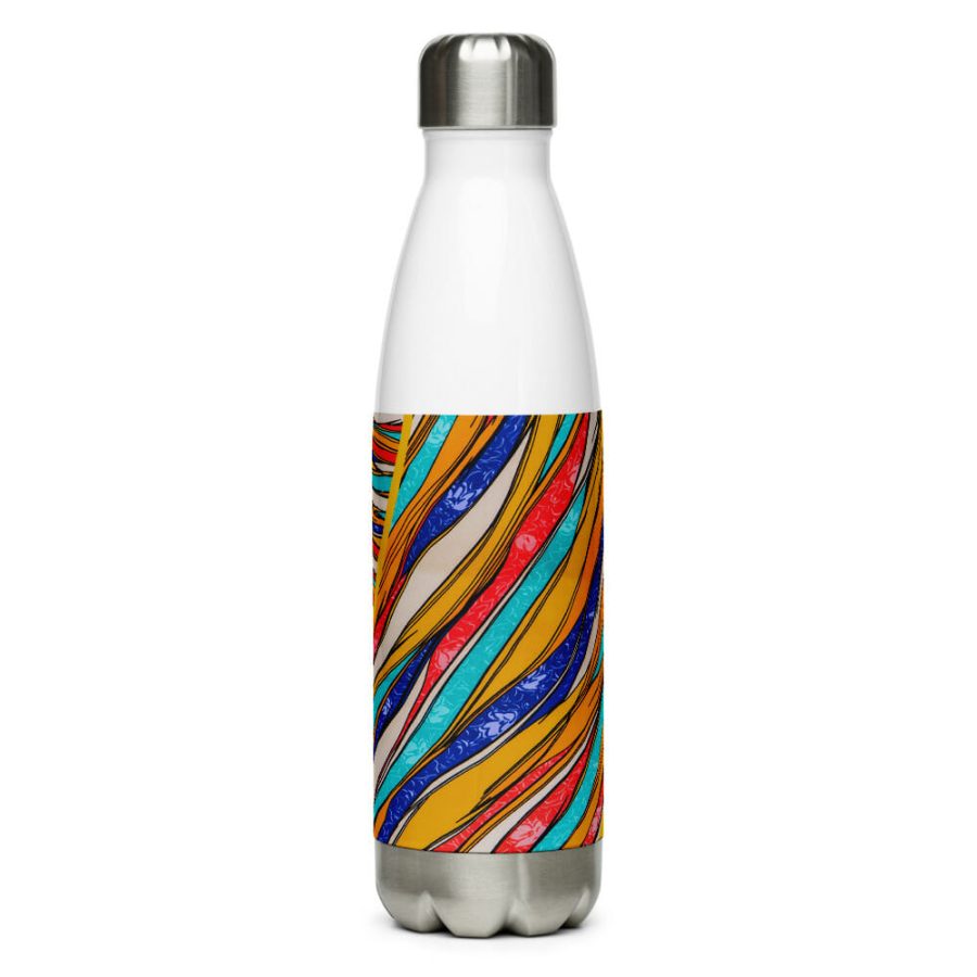 Stainless Steel Water Bottle White 17Oz Front 617553C7Dbc2B