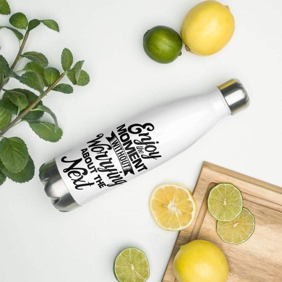 Enjoy The Moment Stainless Steel Water Bottle