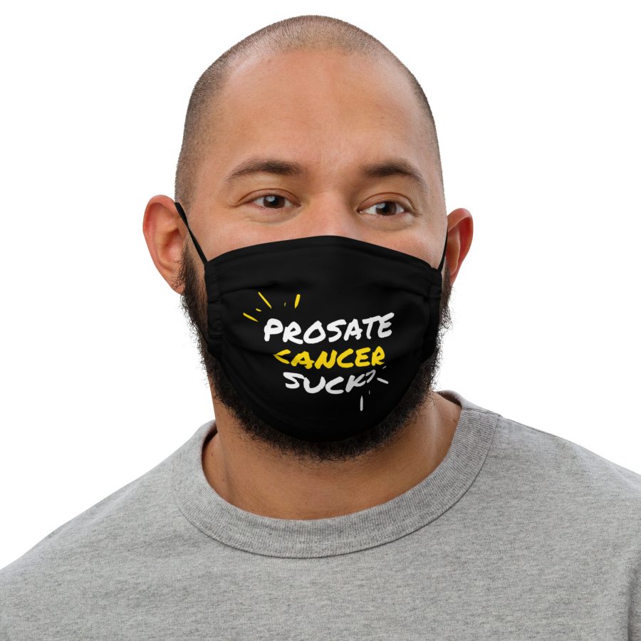 Prostate Cancer Sucks Premium Face Mask