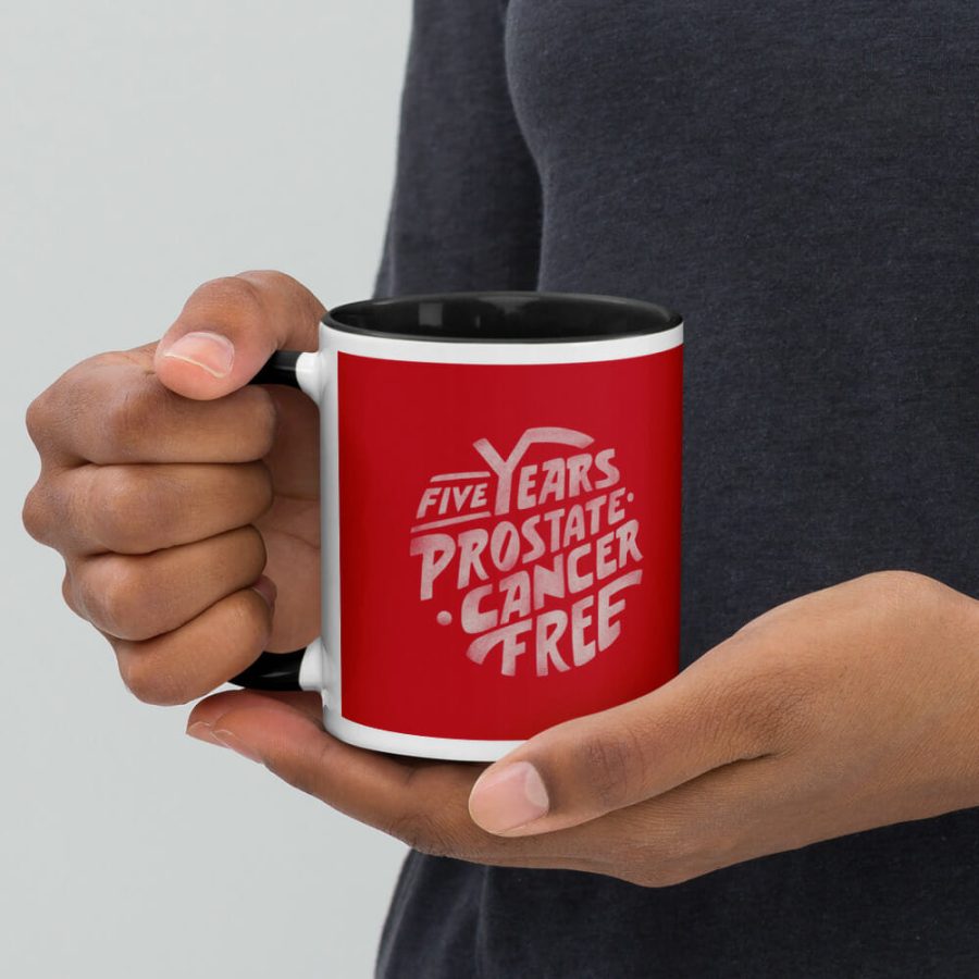 5 Years Prostate Cancer Free | Mug with Color Inside
