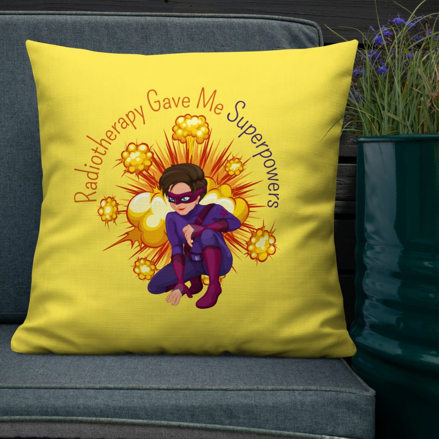 Radiotherapy Gave Me Superpowers | Decorative Throw Pillow