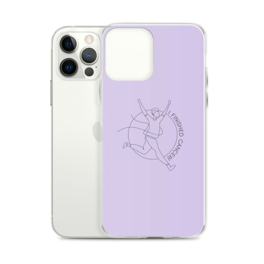 Purple iPhone Case: Cartoon 'I Finished Cancer' Design for Triumph Over Cancer - Image 19