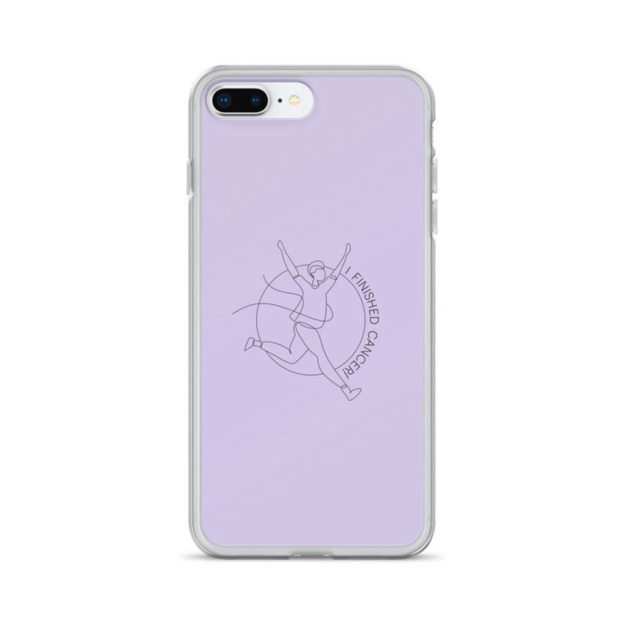 Purple iPhone Case: Cartoon 'I Finished Cancer' Design for Triumph Over Cancer - Image 20