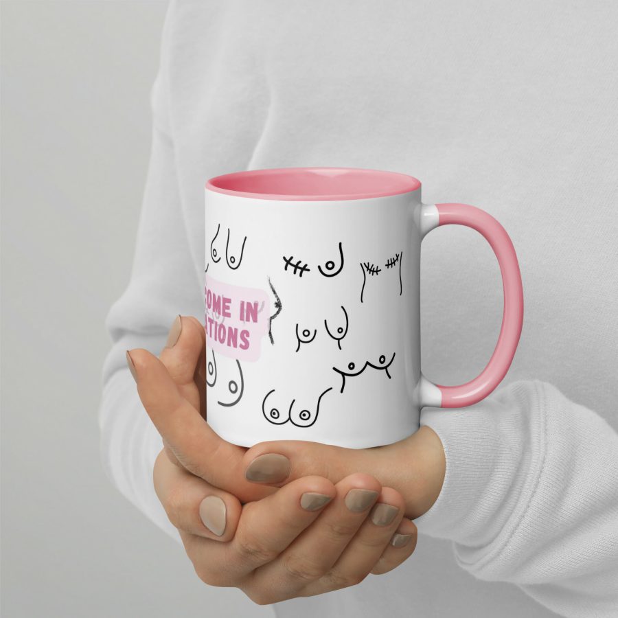 Breasts Come In All Variations | Ceramic Mug With Solid Colour Inside