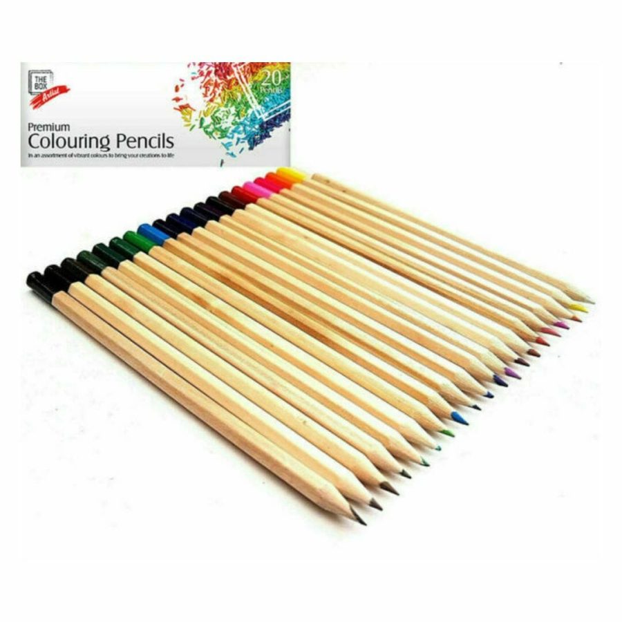 The Box Artist 20 Premium Colouring Pencils