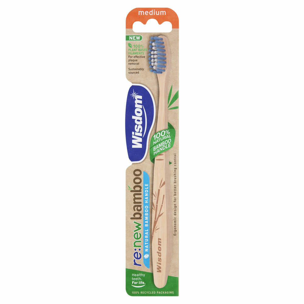 Wisdom - Bamboo Medium Toothbrush
