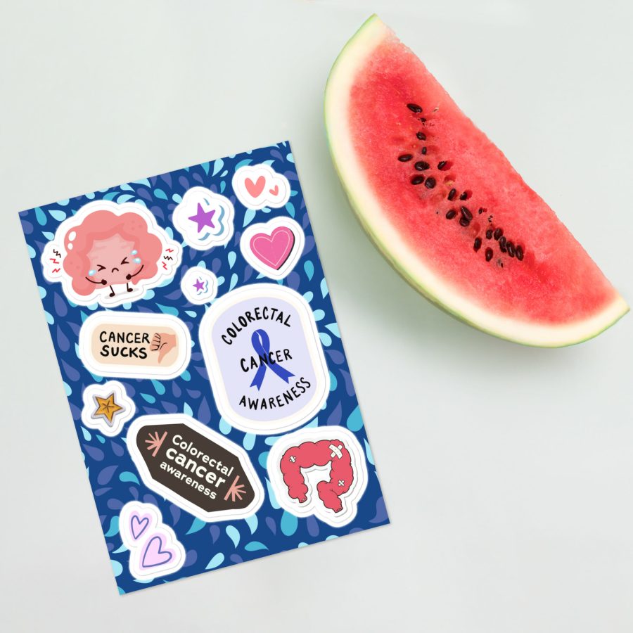 Colorectal Cancer Awareness Sticker Sheet - Image 2