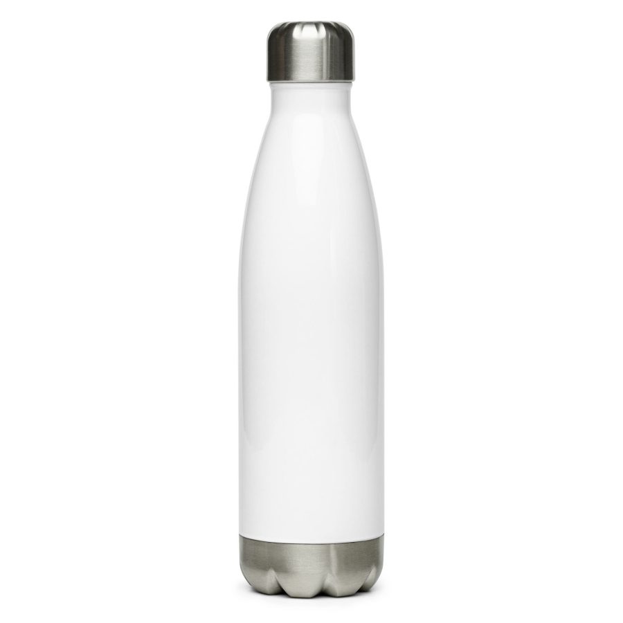 Stainless Steel Water Bottle White 17Oz Back 63De9072Ebcb4