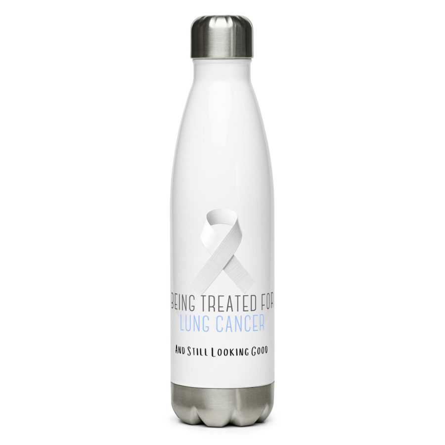 Stainless Steel Water Bottle White 17Oz Front 63De9072E9Cf1