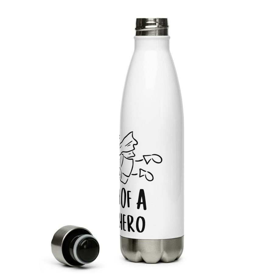 Stainless Steel Water Bottle White 17Oz Left 63E4E843F0171