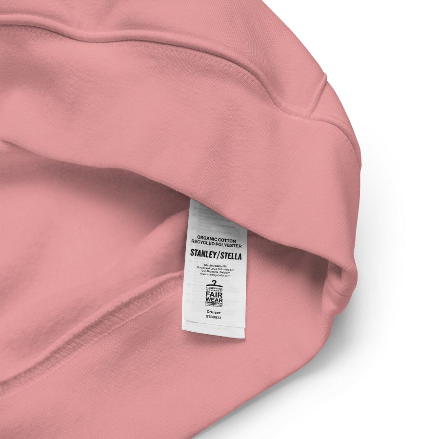 I Wear Pink For My Mum | Organic Unisex Essential Eco Hoodie - Image 3