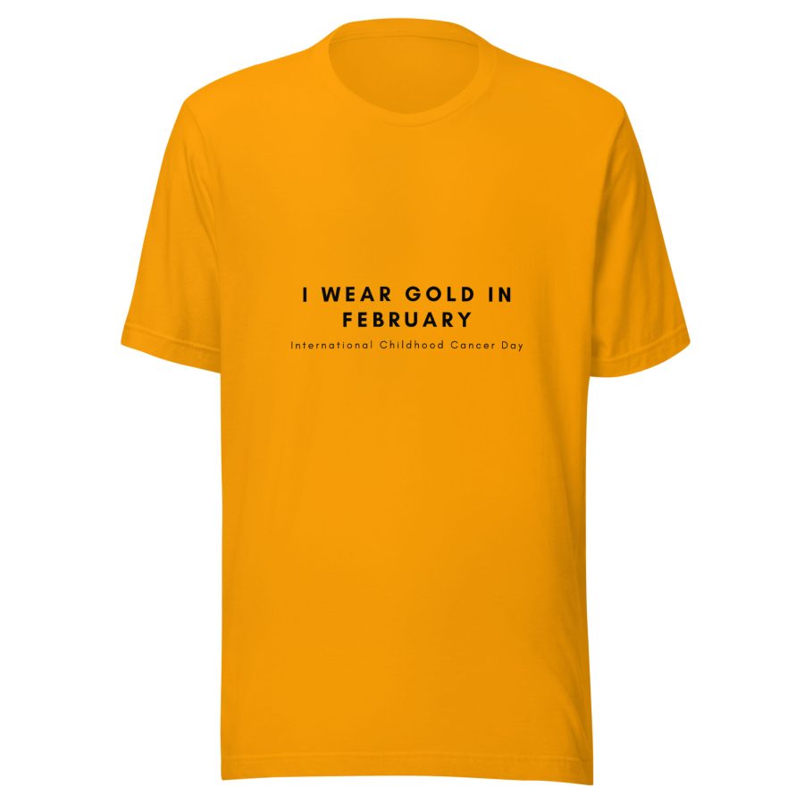 I Wear Gold In February | Unisex T-Shirt