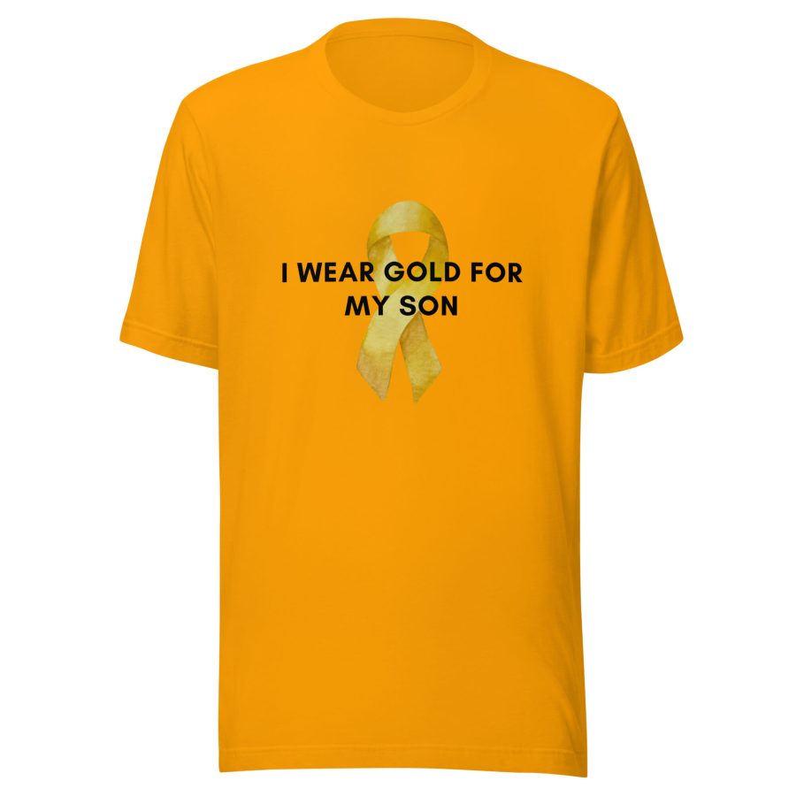 Unisex Staple T Shirt Gold Front 63E5462Bb27Fa