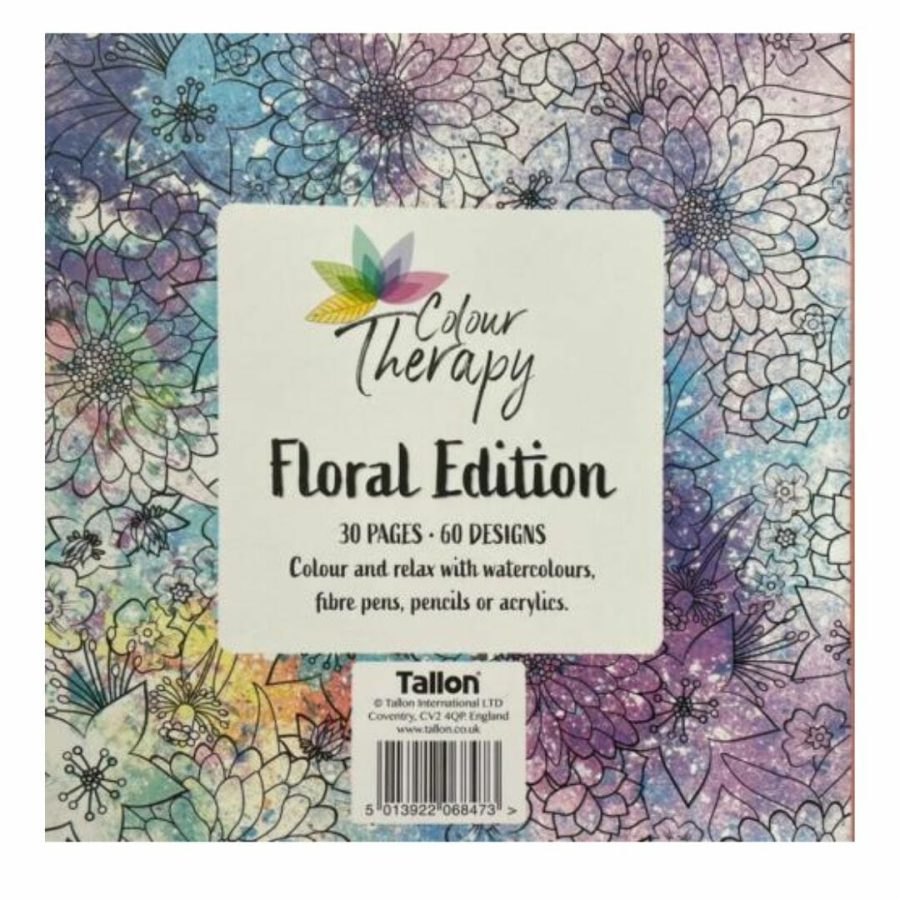Colour Therapy Relax With Colours Floral Flowers, Featuring 60 Designs.