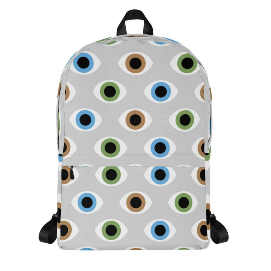 All Over Print Backpack White Front 642F1Edbd85A9