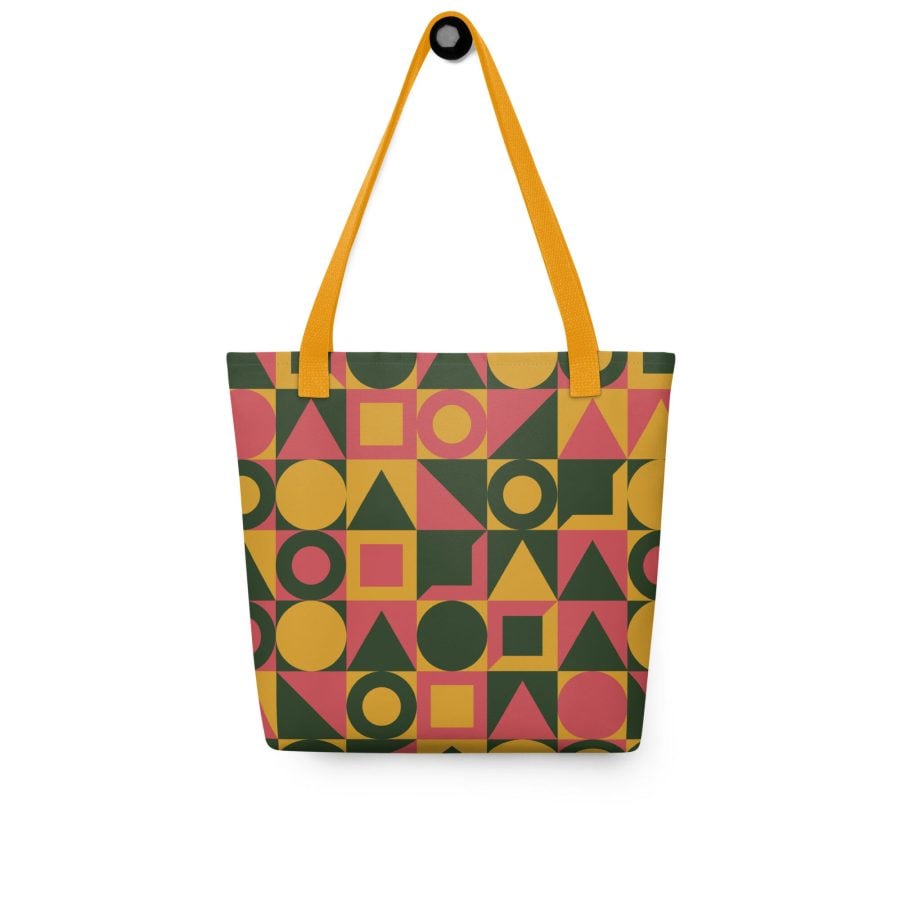 All Over Print Tote Yellow 15X15 Front 642F06Afc5669