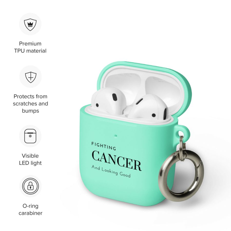 Rubber Case For Airpods Mint Airpods Front 647Afa961A4Bb