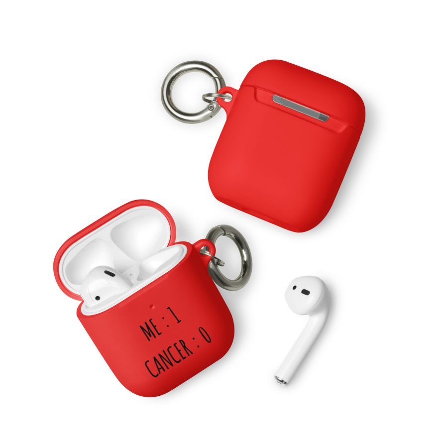 Me 1, Cancer 0 | Rubber Case for AirPods® - Image 2