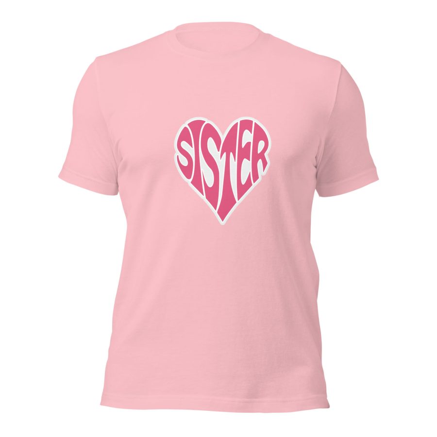 Unisex Staple T Shirt Pink Front 647A43E96A173