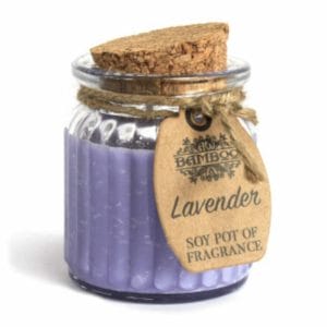 Natural Soy Pot Candle of Smooth Lavender Fragrance