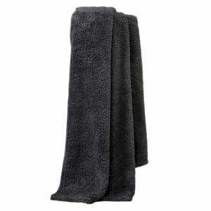 Snuggly Charcoal Teddy Fleece Throw/Blanket | 200x240cm