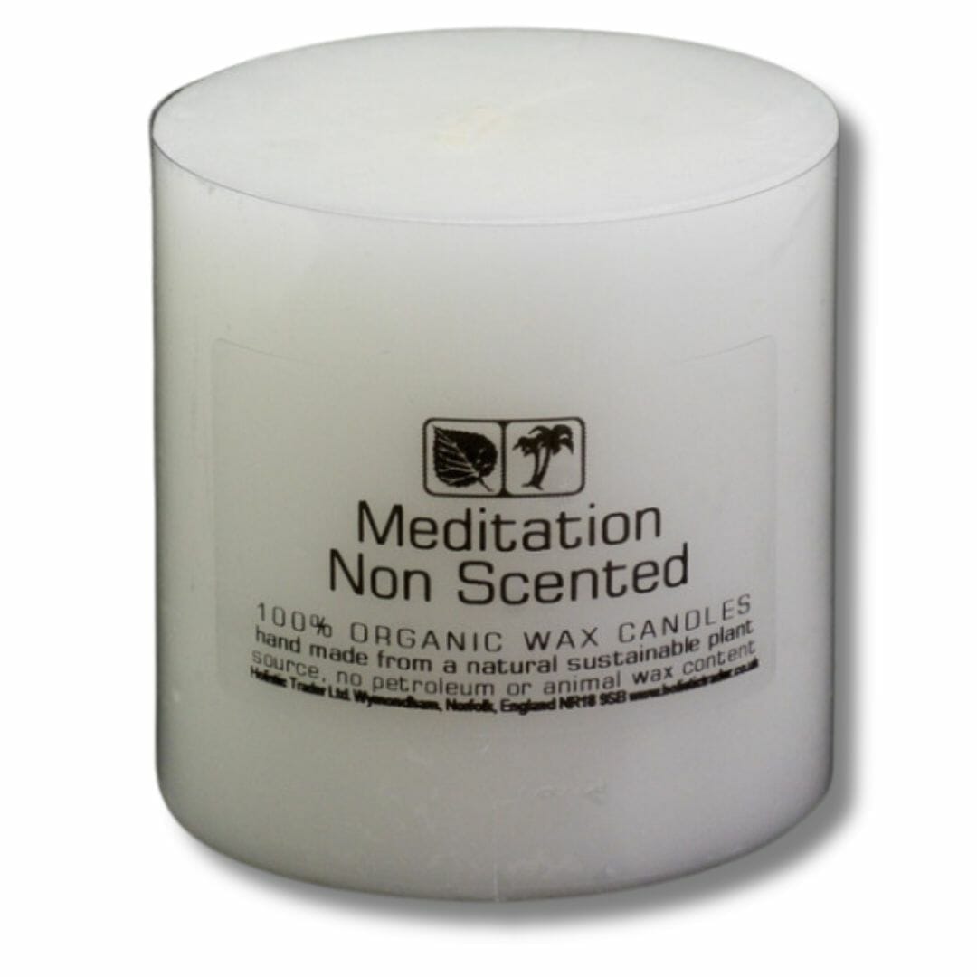 Natural Organic Non-Scented Meditation Candle