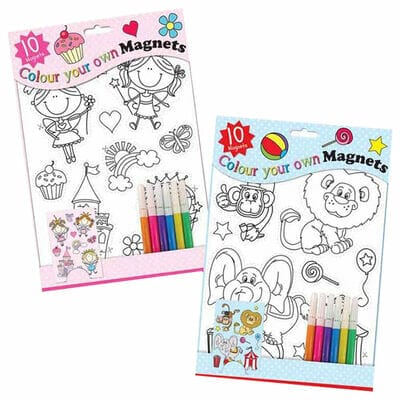 Colour Your Own Magnets - Blue Or Pink