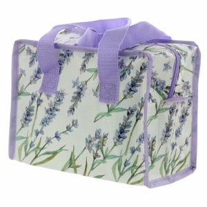 Lavender Fields Zip up Recycled Plastic Reusable Lunch Bag