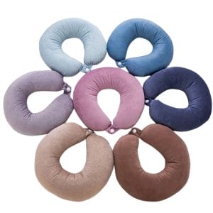 Ultimate Comfort U-Shaped Pillow: Double Support for Head, Neck, and Chin (Random Colour)