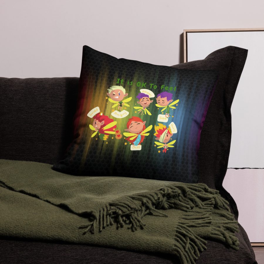 Emotion Elegance: Premium Pillow with Fairies - It Is OK to Feel - Image 6
