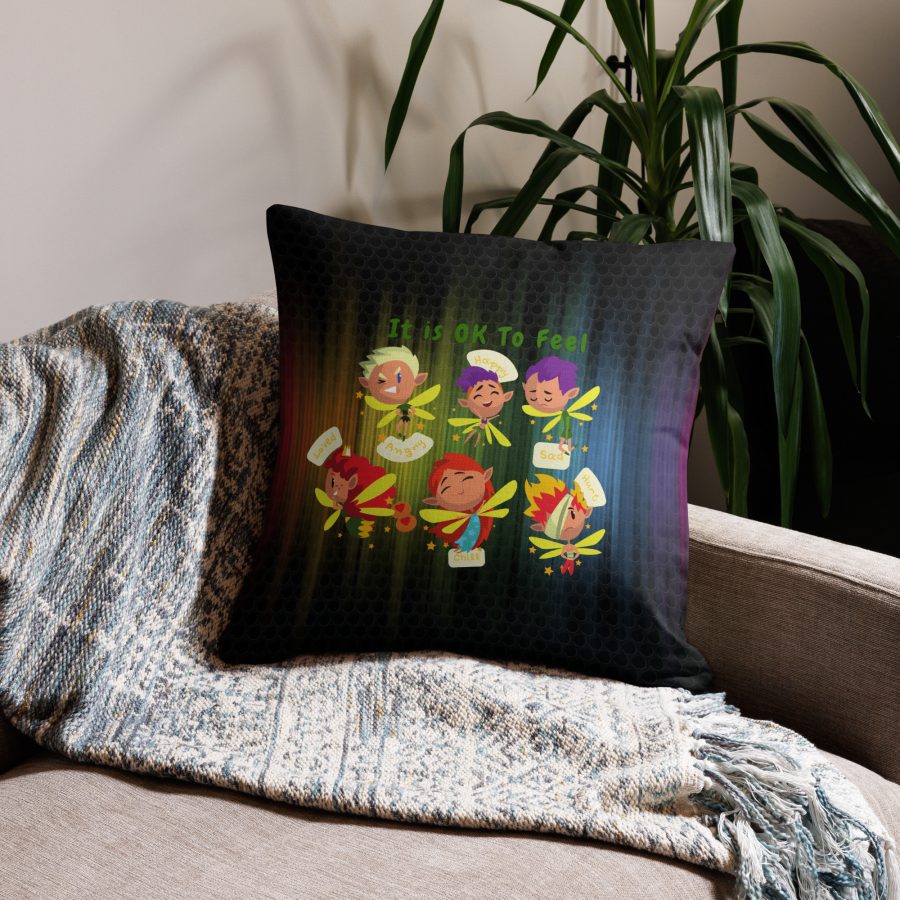 Emotion Elegance: Premium Pillow with Fairies - It Is OK to Feel - Image 4
