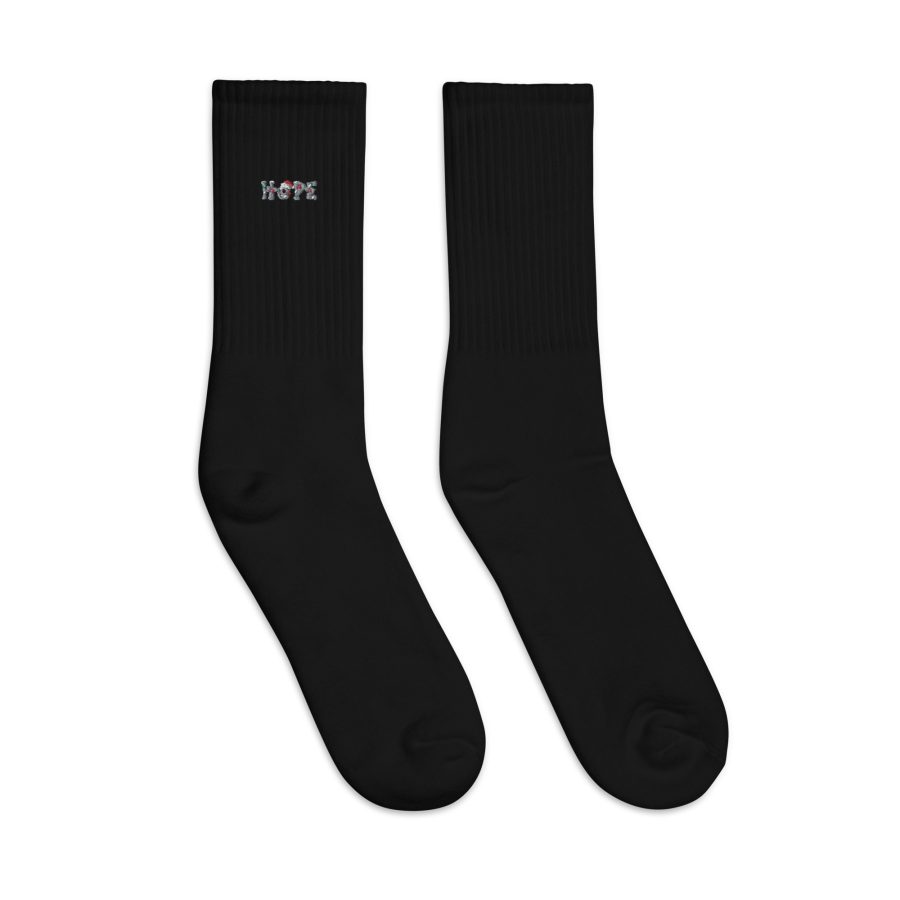 Holiday Hope: Christmassy Letters Embroidered Socks for Festive Comfort - Image 6