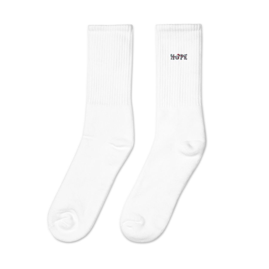 Holiday Hope: Christmassy Letters Embroidered Socks for Festive Comfort - Image 11