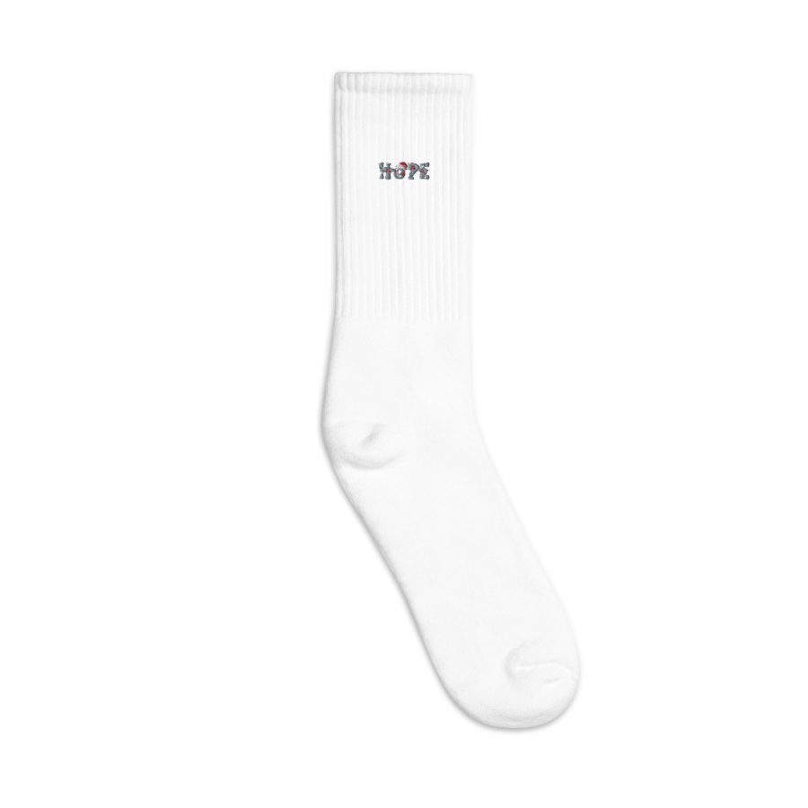 Holiday Hope: Christmassy Letters Embroidered Socks for Festive Comfort - Image 10