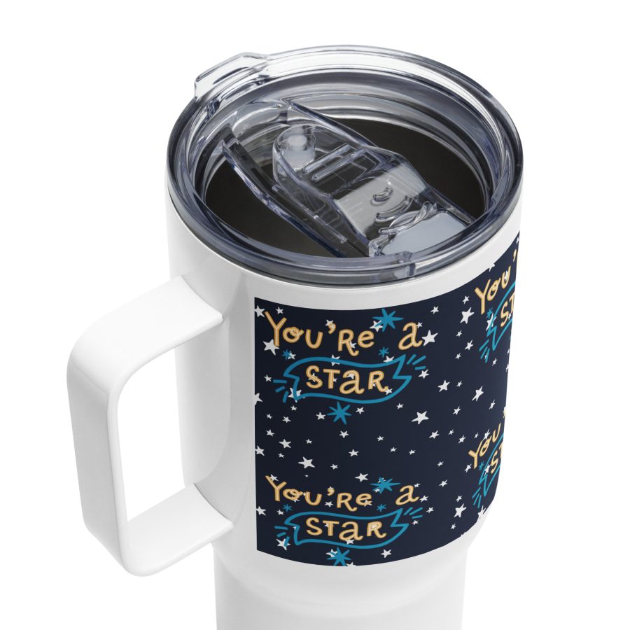 Star-Struck Travel Mug with Handle - Image 4