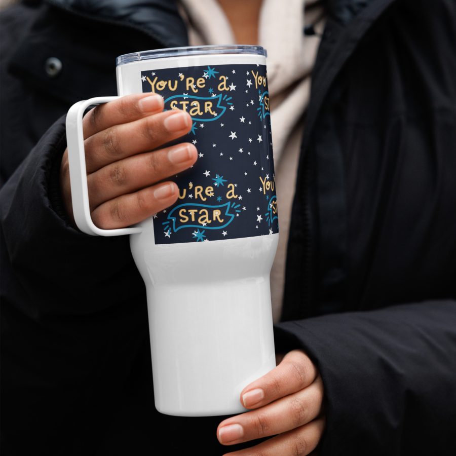 Star-Struck Travel Mug with Handle - Image 6
