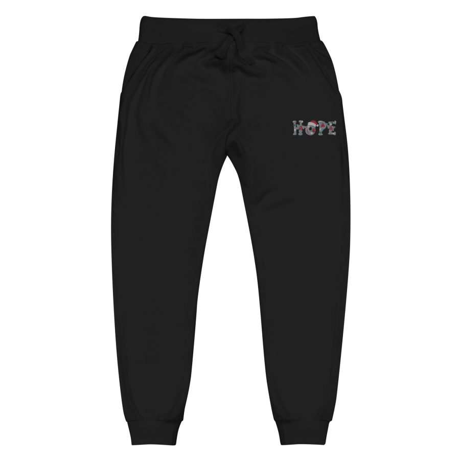 Festive Comfort Delivered: Unisex Hope Fleece Sweatpants in Five Vibrant Colors