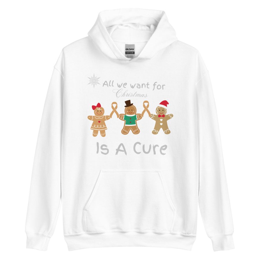 All I Want For Christmas Is A Cure: Unisex Hoodie - Image 9