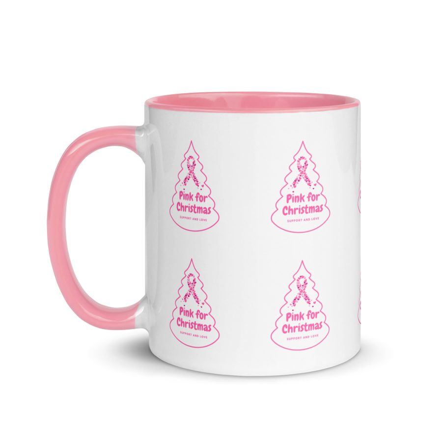 "Hopeful Holidays" Breast Cancer Support Mug - Image 3