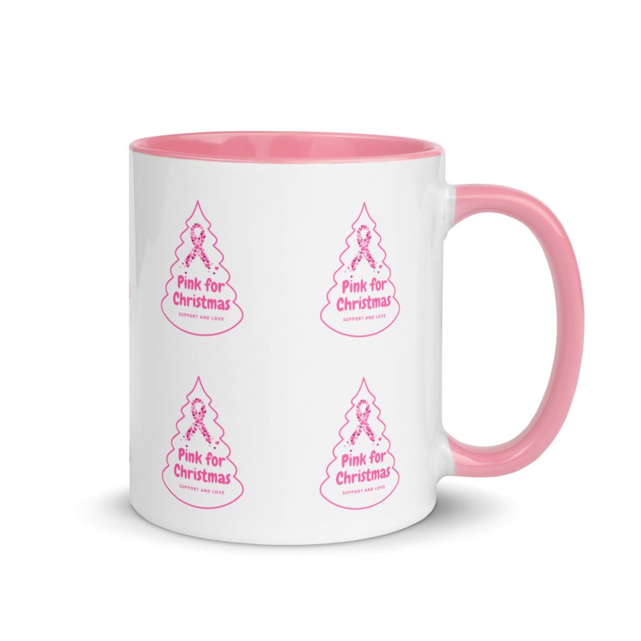 "Hopeful Holidays" Breast Cancer Support Mug - Image 2