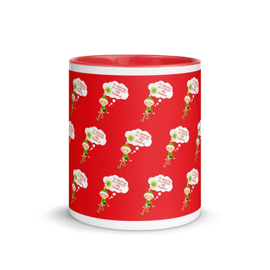 "I'm Dreaming of a Cancer-Free Christmas" Elf Mug - Image 3
