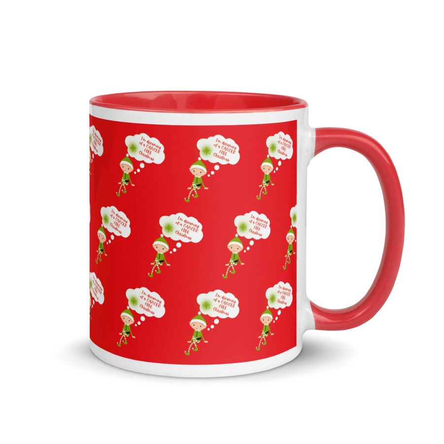 "I'm Dreaming of a Cancer-Free Christmas" Elf Mug - Image 2