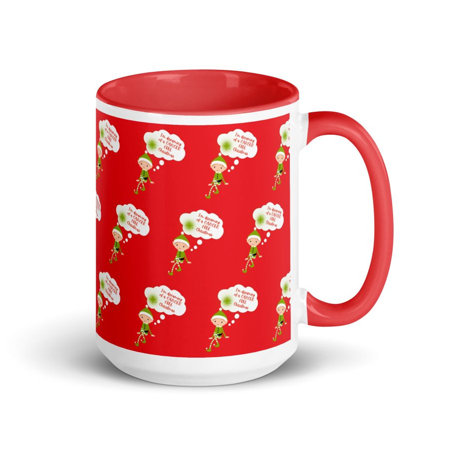 "I'm Dreaming of a Cancer-Free Christmas" Elf Mug - Image 5