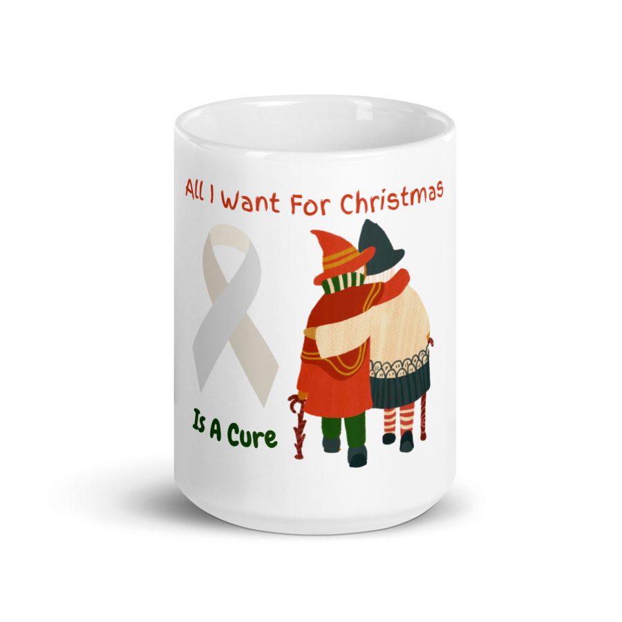 Christmas Wish for a Cure - Elderly Embrace Mug - Image 6
