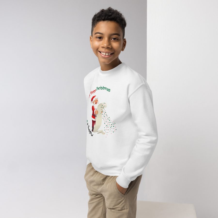 Wishful Whispers Youth Crewneck Sweatshirt - Christmas Edition - Image 3