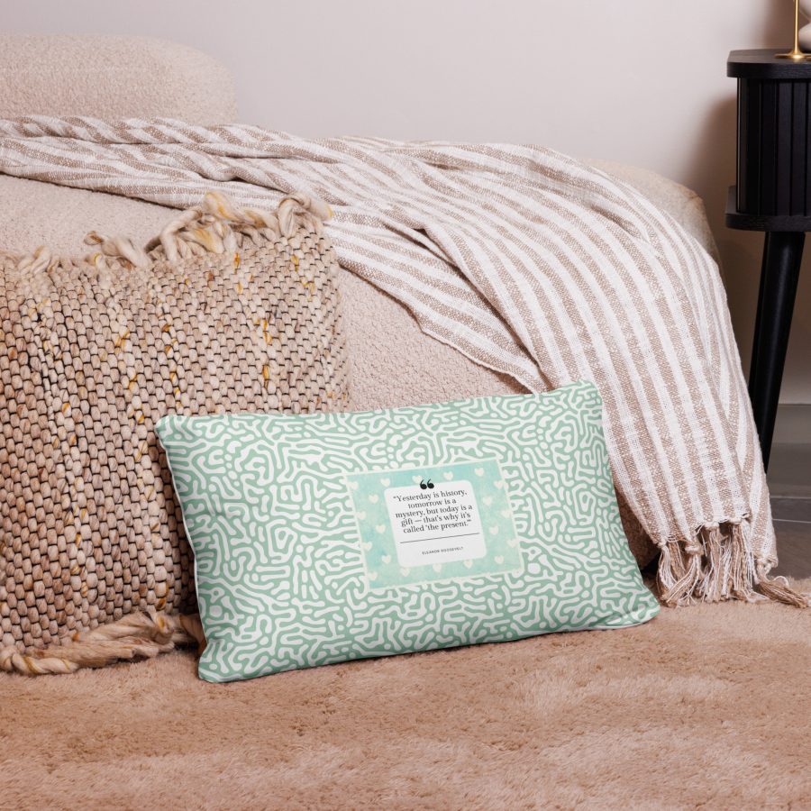 'That's Why It's Called The Present' Basic Pillow - Image 7